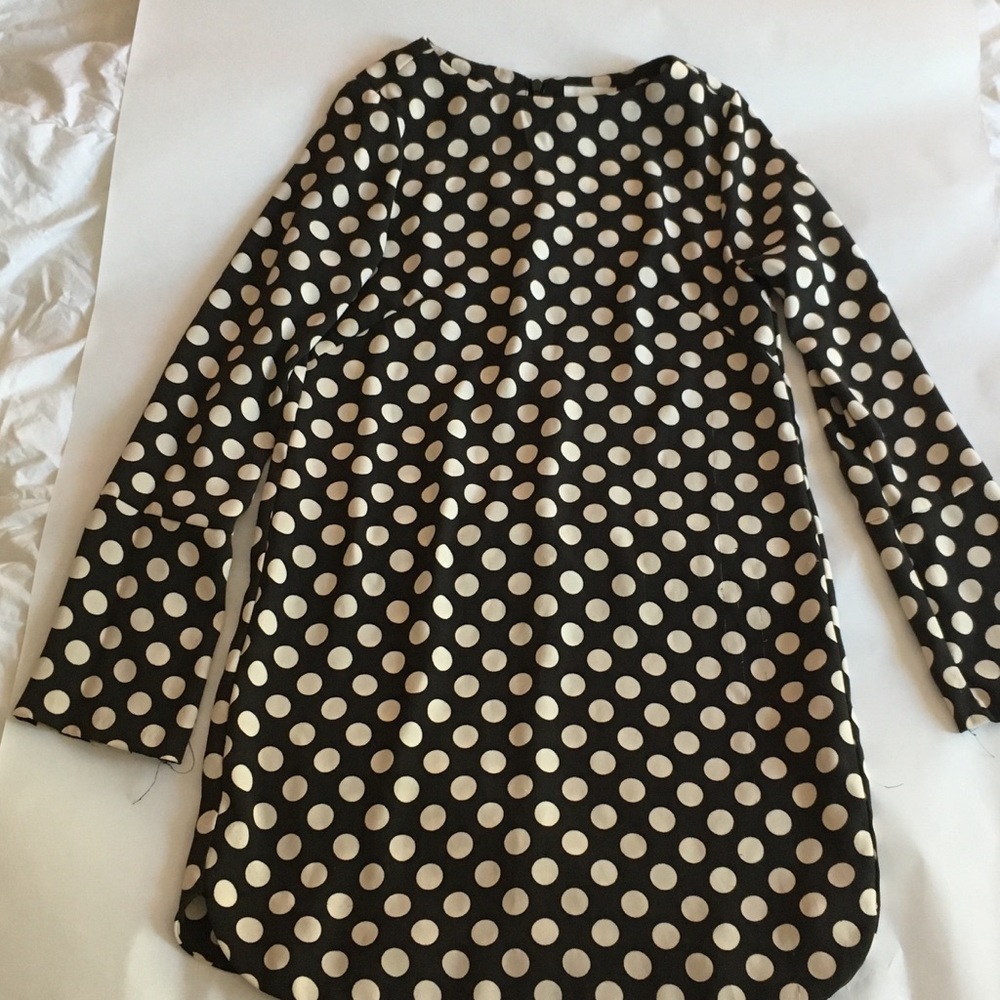 Black and Tan Polka Dot dress